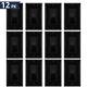 12pcs 3-way 15a 120-277v Black Led/incandescent/cfl Dimmer