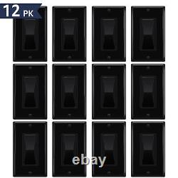 12PCS 3-Way 15A 120-277V Black LED/Incandescent/CFL Dimmer