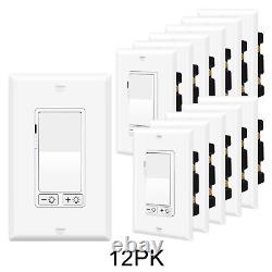 12PK 3-Way Dimmer Switch for LED/ CFL Lights 15A 120V 600W Halogen/Incandescent