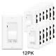 12pk 3-way Dimmer Switch For Led/ Cfl Lights 15a 120v 600w Halogen/incandescent