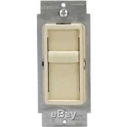 18 Pk Leviton Ivory Single Pole LED/CFL Slide Dimmer Light Switch C21-06672-1LI