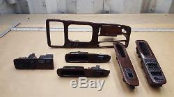 1996-1998 Acura Tl Oem Wood Grain Bezel Trim Console Door Switch Set