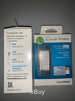 2 Lutron Caseta Wireless Smart Lighting Dimmers Switch for ELV+