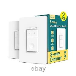 2 Pack Smart Ceiling Fan Control+2 Pack 3 Way Smart Dimmer Switch