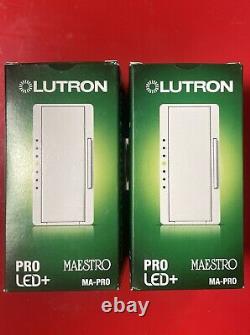 2 X Lutron Dimmer MA-PRO-WH