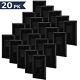 20 Pack Wall For Led Light/cfl/incandescent 3-way Single Pole Etl Black