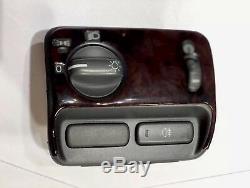 2000 Volvo S80 Woodgrain Headlight Fog Light Dimmer Control Switch Button