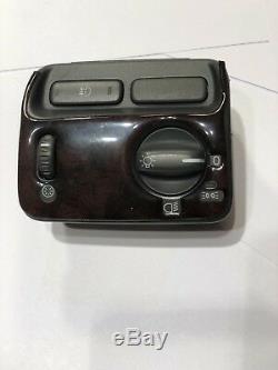 2000 Volvo S80 Woodgrain Headlight Fog Light Dimmer Control Switch Button