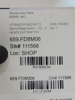 2005 2006 2007 Ford F250 F350 Super Duty Headlight Dimmer Switch w Fog Lights