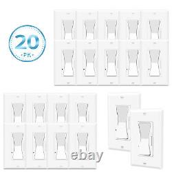 20PK 15A Single & Three-way Dimmer Switch for Led / CFL / Halogen / Incandescent