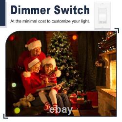 20PK 300W LED 600W Incandescent Dimmer Switch No Neutral 3 Way / Single Pole ETL