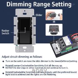20PK Single Pole/3-Way Dimmer Switch for Dimmable LED, Halogen and Incandescent