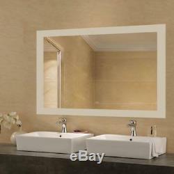24 x 36 Inch LED Bathroom Lighted Mirror, Defogger & Dimmer, On/Off Touch Switch