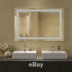 24 x 36 LED Bathroom Lighted Mirror, Defogger & Dimmer, On/Off Touch Switch