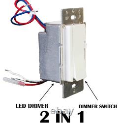 24v UL LED dimmable driver & Wall dimmer switch for LED strip light 96w 160w
