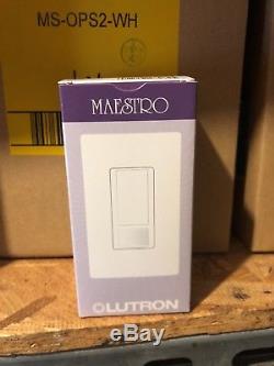 24x Lutron Maestro MS-OPS2-WH Occupancy/Vacancy Sensor Motion Light Switch