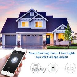 2Pcs Smart Dimmer Light Switch WiFi in wall Remote Control for Alexa Google Home