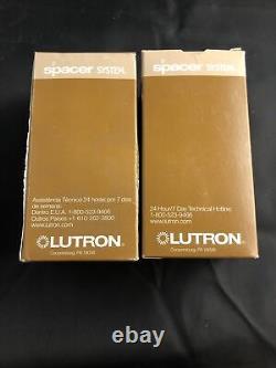 2x Lutron SPS-600-WH, 600 W Single-Pole IR Dimmers White Incan/Halogen New