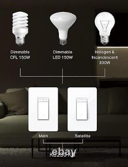 3 Way Dimmer Switch KIT Dimmable Light Switch Compatible with Alexa Google Assis