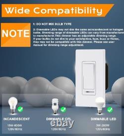 3-Way Dimmer Switch Pack Wall Plate Incl
