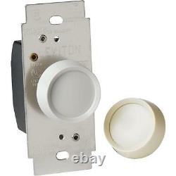 30 Pk Leviton White Ivory 3 Way Push On-Off Rotary Dimmer Switch C40-06683-0IW