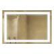 36 X 48 Led Bathroom Lighted Mirror Defogger & Dimmer, On/off Touch Switch
