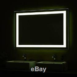 36 x 48 LED Bathroom Lighted Mirror Defogger & Dimmer, On/Off Touch Switch