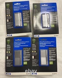 (4) NEW Eaton Universal dimmers Single-Pole/3-Way LED Decorator Light Dimmer