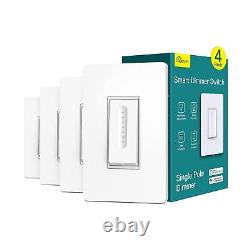 4 Pack Smart Dimmer Switch + 4 Pack Smart Light Switch Bundles