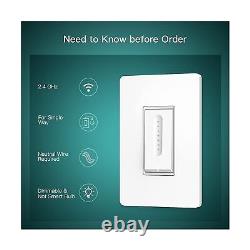 4 Pack Smart Dimmer Switch + 4 Pack Smart Light Switch Bundles