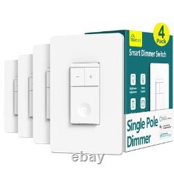 4 Smart Light Dimmer Switches with Voice Control Easy Setup & Automation