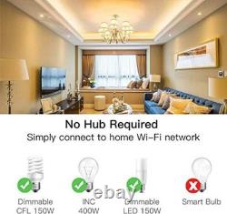 4 Smart Light Dimmer Switches with Voice Control Easy Setup & Automation
