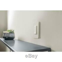 400-watt single-pole cfl/led/incandescent dimmer light switch, white 2-pac