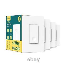 4Pack 3 Way Smart Light Switch + 4Pack Smart Dimmer Switch Bundles