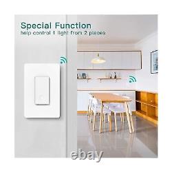 4Pack 3 Way Smart Light Switch + 4Pack Smart Dimmer Switch Bundles