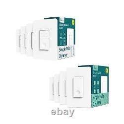 4Pack Smart Light Switch + 4Pack Smart Dimmer Switch Bundles