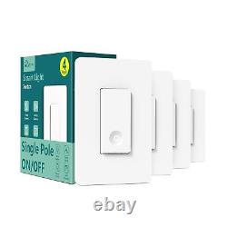 4Pack Smart Light Switch + 4Pack Smart Dimmer Switch Bundles