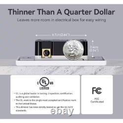 5 Amp Digital Dimmer Light Switch Single Pole/3 Way Switch for Dimmable LED/CFL