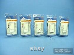 5 Leviton Almond Mark 10 Fluorescent TOUCH Light Dimmer Switch 1000VA TPX10-1LA