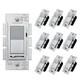 5 Pack Dimmer Light Switch, Single Pole Or 3-way, Compatible With Dimmable Led