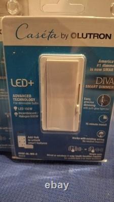 5 Pack Lutron Caseta Diva Smart Dimmer Switch DVRF-6L-WH-R White (Brand New)