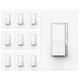 5 Pack Slide Dimmer Light Switch, Single Pole Or 3-way Led Dimmer Switch, For 30