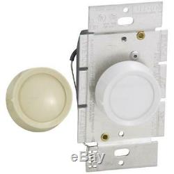 50 Pk WHT/IV ROTARY DIMMER LIGHT SWITCH Model D-600RH-DK