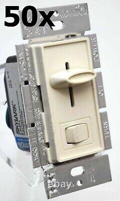 50 x BULK Lutron Skylark S-603PG-LA Eco Dimmer 3-Way Single Light Switch ALMOND