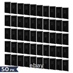 50PK Black Dimmer Switch, 3-Way LED/CFL/Incandescent, ETL Listed