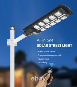 5pcs Integrated All In One LED Solar Street Light Road Lamp Outdoor With Remote