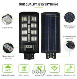 5pcs Integrated All In One LED Solar Street Light Road Lamp Outdoor With Remote