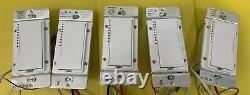 5x Insteon 2477D Dimmer Dual-Band Remote Control Light Switch Used