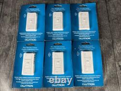 6 Lutron Caseta Pico Wireless Remote Control PJ2-3BRL White NEW