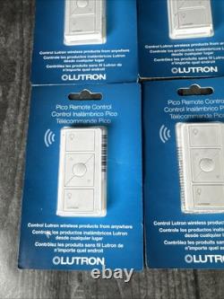 6 Lutron Caseta Pico Wireless Remote Control PJ2-3BRL White NEW